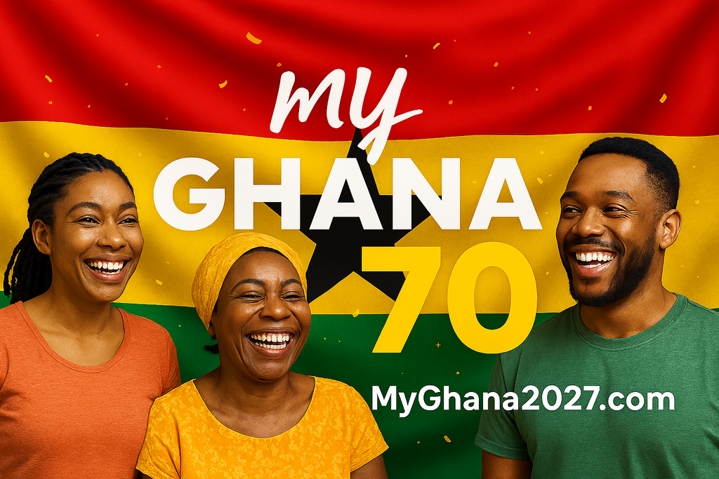 Ghana@70 Ghana 70th Independence Day March 6, 2027 website banner